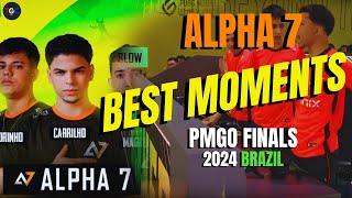 Unleashing Alpha 7 The Top 4 Jaw-Dropping Plays from PMGO 2024  PUBG Mobile Highlights