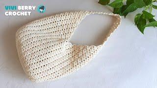 DIY Crochet Bag  Crochet Shoulder Bag Tutorial  Wonderful Crochet Pattern  ViVi Berry Crochet