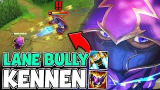 HOW TO TOP GAP WITH KENNEN IN SEASON 14 HINT BE A LANE BULLY