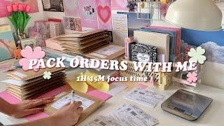 asmr pack orders with me  real time wfh no bgm relaxing studio vlog for studying & work