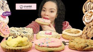 CRUMBL COOKIE ASMR  eating show