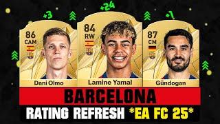 FIFA 25  BARCELONA PLAYER RATINGS EA FC 25  ft. Lamine Yamal Nico Williams Gundogan…