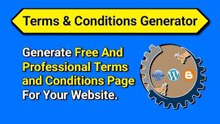 Terms and Conditions Generator for Blogger