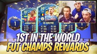 1ST IN THE WORLD REWARDS W HASHTAG HARRY TOP 100 EPL TOTS FUT CHAMPIONS PACK OPENING FIFA 20