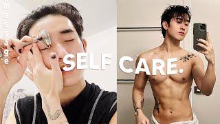  self care vlog + chill with me.  soup skincare work out 