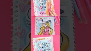 VIDEO COMPLETO EN EL CANAL Barbie - portadas para cuaderno  #art #barbie #lettering #parati