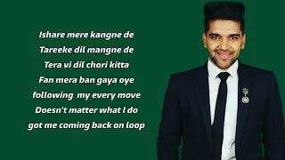 ISHARE TERE Lyrics - Guru Randhawa Dhvani Bhanushali 