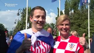 Croatian President Arrives In Sochi To Attend Croatia-Russia World Cup Quarterfinal