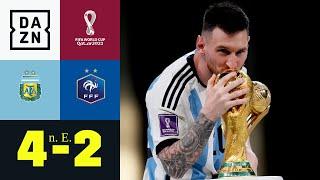 Jahrhundertspiel Messi & Argentinien Weltmeister Argentinien - Frankreich 42 n E  WM 2022  DAZN