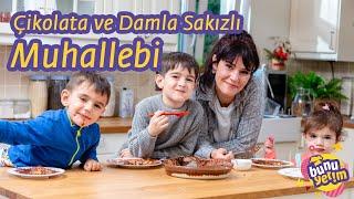 DAMLA SAKIZLI ÇİKOLATA SOSLU MUHALLEBİ  Lezzet Garantili Tarif  