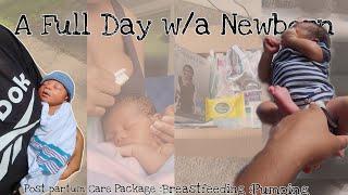 NEWBORN VLOG 8 DAYS OLD DAY IN THE LIFE BREASTFEEDING PUMPING POST PARTUM CARE PACKAGE