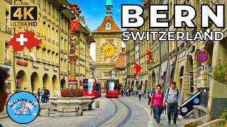 Bern Switzerland Walking Tour - 4K 60fps with Immersive Sound & Captions