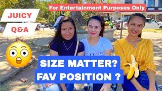  Spicy Q&A W Shy Filipina  Size Matter  Fav Position?  Big Age Gap Relationship?