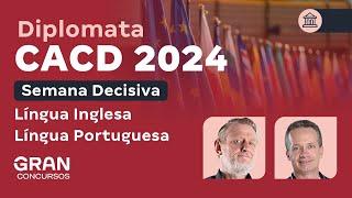 Concurso Diplomata CACD Semana Decisiva  Língua Inglesa e Língua Portuguesa