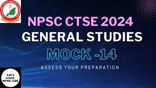 NPSC CTSE 2024  General Studies   Mock Test Lesson-14