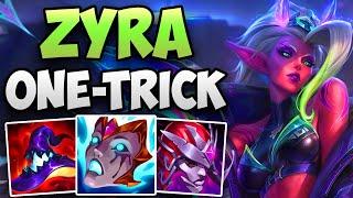 CHALLENGER ZYRA ONE-TRICK CARRYING IN CHALLENGER  CHALLENGER ZYRA MID GAMEPLAY  Patch 13.24