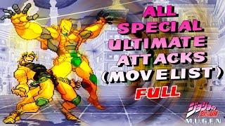 All Ultimate Attacks from JoJos Bizarre Adventure MUGEN GAME Beta 2.5 Full