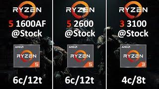 Ryzen 5 1600 AF vs Ryzen 5 2600 vs Ryzen 3 3100 - Test in 10 Games 1080p and 1440p