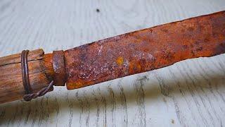 Restoring a Rusty Old Knife to a Sharp Dagger - An Incredible Transformation Journey