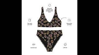 Summer Bikini 2023 - Coffee Bean Print