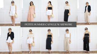 10 Pieces 18 Outfits a Minimalist Summer Capsule Wardrobe