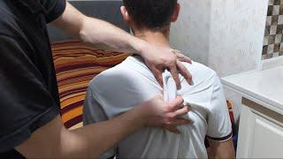 An incredibly relaxing back massage