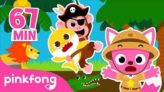  Are you an Animal Lover?  Jungle + Farm Animal Song Compilation  Pinkfong Kids Songs