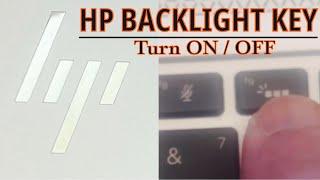 HP How to Turn Keyboard Lighting On Off  Enable  Disable HP Backlight Keyboard