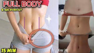 ABS & FULL BODY EXEXERCISE FOR GIRLS15 min Burn Fat LOSE WEIGHT FULL BODY Get ABS IN 21 Day