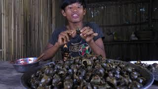 Tasty Fried Farm Snail & Eating Snail So Delicious