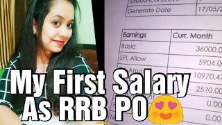 MY FIRST SALARY AS A BANK PO  #SBI #RRB #IBPS