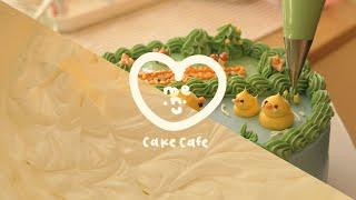 soft buttercream recipe + aesthetic duck cake tutorial cake vlog + recipe