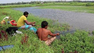 চিরইল বিলে হাত বড়শি দিয়ে সেই মাইর ‍দিলাম  RUI FISHING IN BEEL  2023