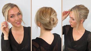 Super Easy Up-do For Short Hair