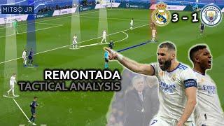 How Did Real Madrid Complete The Remontada? Real Madrid 3-1 Manchester City  Tactical Analysis