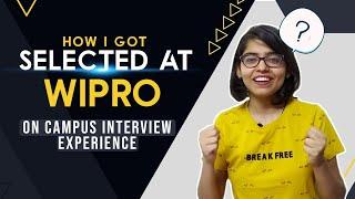 Wipro Interview Experience   On-Campus Interview  Freshers  Anshika Gupta