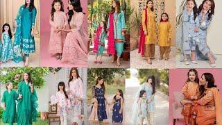 Mother Daughter Same Dress Design  2024  Mother Daughter Matching Dress 2024