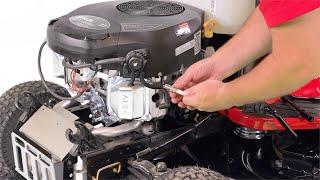 How to replace a spark plug on a Troy-Bilt riding lawn mower  Riding Lawn Mower Troy-Bilt