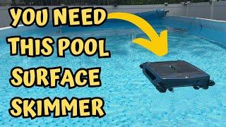 Quick Review of Pool Surface Cleaner Robot with Solar and Rechargeable Dual Mode Smart Pool Skimmer