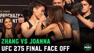 Zhang Weili vs Joanna Jedrzejczyk II Final Face Off  UFC 275 Official Weigh-Ins