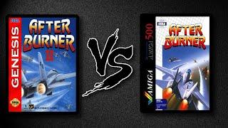 After Burner - Sega Genesis vs Amiga 500 ᴴᴰ Comparison