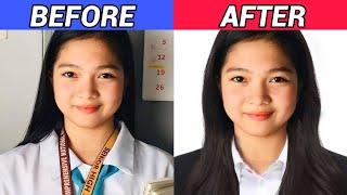 How to edit your photo ID  DIY 2x2 picture with formal attire  TikTok trend Tutorial