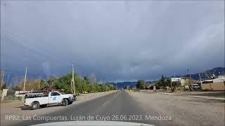 Tramo sobre la Ruta Provincial 82 Distrito de Las Compuertas. Luján de Cuyo. Mendoza