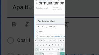 Cara membuat soal di google form di hp