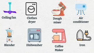 Tips and English vocabulary - household appliances