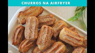 CHURROS NA AIRFRYER 🩹🩹 RECEITA FÁCIL PRÁTICA pronta RAPIDINHO #SHORTS Curtas