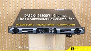 DA32K4 26800W 4 Channel Class D Subwoofer Power Amplifier