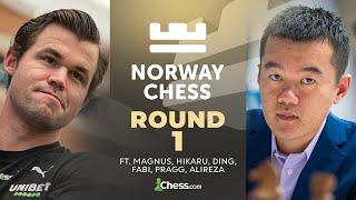 World #1 Magnus Carlsen vs. World Champion Ding Liren Wholl Outshine Whom? Norway Chess 2024 Rd 1