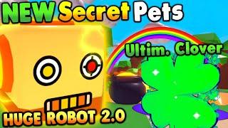 Robot 2.0 & Ultimate Clover Secret Pets HAS ARRIVED in Portal Update Roblox Bubble Gum Simulator