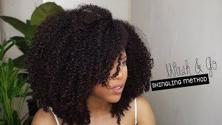 SHINGLING Method For DEFINED Curls Using BLUEBERRY BLISS - WASH AND GO  Samantha Pollack